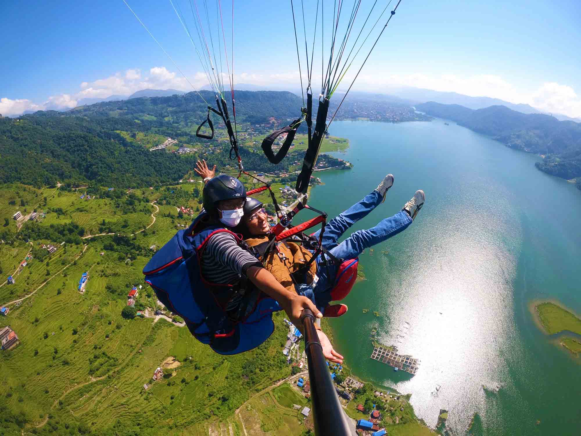 Paragliding in pokhara