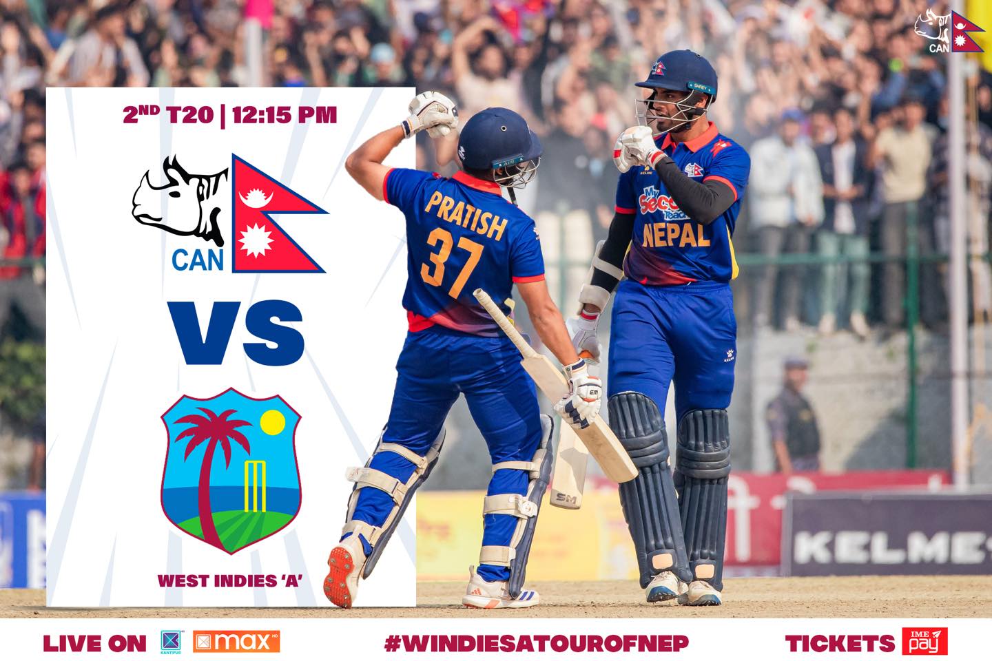 Historic T20 Series Nepal vs. West Indies A -Tour of Nepal- Cricket Destination Delight